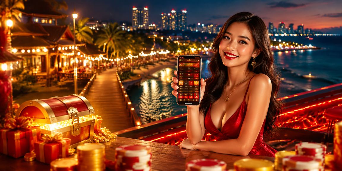 Người dùng trải nghiệm casino trên điện thoại di động tại bãi biển Phú Quốc